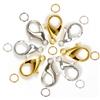 50sets 10/14mm Lobster Clasps Jump Rings for Bracelet Necklace Hooks Chain Closure Keychain End Connector DIY Jewelry Making