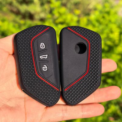Autoschlüsselhülle Abdeckung FOB für VW Volkswagen/Golf 8 MK8 ID.3 ID.4 /Cupra/Skoda/Octavia A8/SEAT/Leon MK4 2020 2026/Formentor/Tarraco