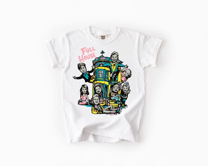 Full House Youth Graphic T-Shirt, Unisex Comfort Colors Tee 150