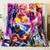 Marvel Rivals Flannel Thin Blanket Bedroom Living Room Sofa Blankets Student Nap Camping Trip Girlfriend Gift