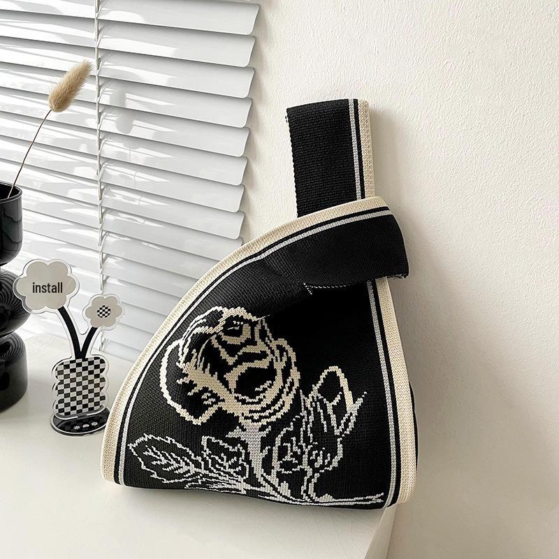 Colorful Knitted Handbags: Women's Fashion Shoulder Bags & Vest Waistcoat Styles