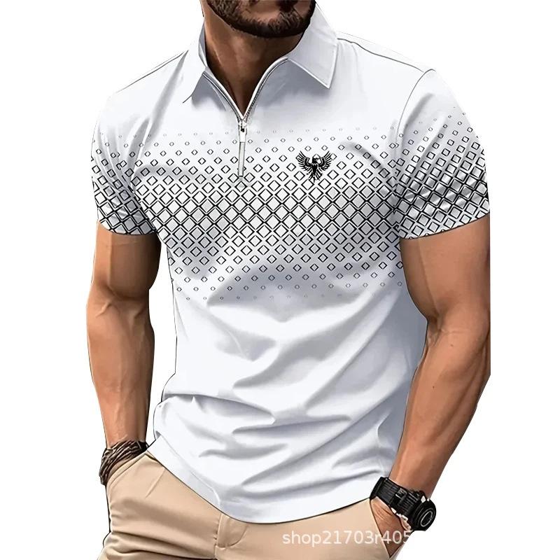 Men's Short Sleeve Polo Shirt, Slim Fit Casual Top, Comfortable & Versatile