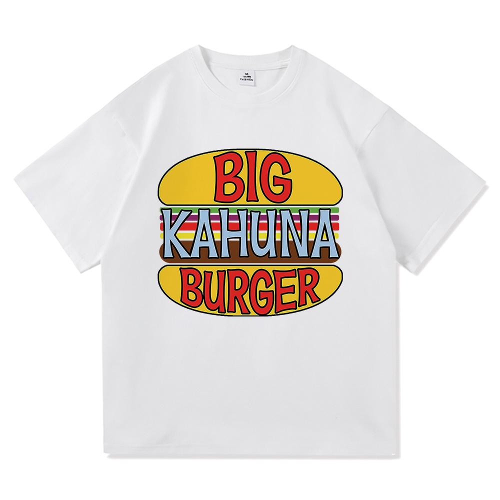 Funny Big Kahuna Burger T Shirt Healthy Breakfast Retro Fashion Men/women Clothing Vintage Harajuku High Quality Cotton Tshirts
