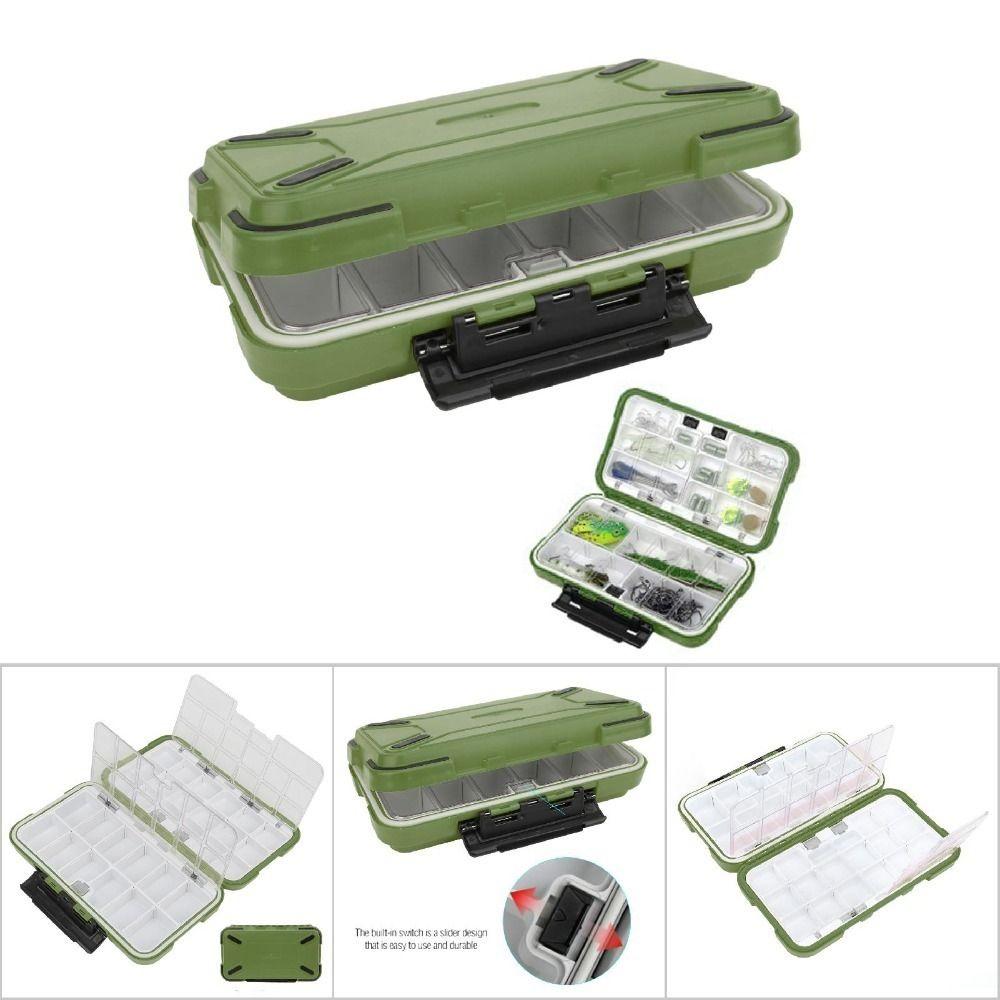 Waterproof Fishing Lure Box ABS Fishing Tackle Box Durable Lure Organizer Lure Storage