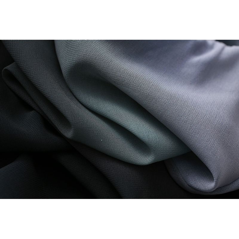 Foreign Trade Original Order High-Grade Texture Gradient Color Perspective Loose Chiffon Blouse Women's Top Sun Protective Blouse Export Niche Style