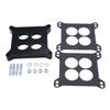 Ported Phenolic Carburetor Spacer 4bbl Replacement Black Carburetor Spacers with Holley SB Ch-evy F-ord SBC BBC BB1/2 1 2 Inch