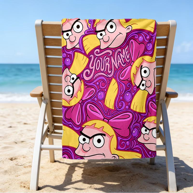 Custom Name Beach Towel Friendship Laughter Arnold Beach Towel, Soft Microfiber, Gift for Her/Him, Birthday, for Pool, Beach, Travel, Fan gifts
