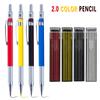 2,0 MM Metall Mechanischer Bleistift Kunst Zeichnen Design HB Automatischer Bleistift Niedriger Schwerpunkt Schreiben Schüler Büro Schulbedarf