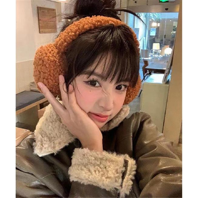 Cute Plush Headphones Winter Earmuffs Women's Warm Soft Ear Covers Imitation Cashmere Hair Band Fashion Earflap Outdoor Supplies