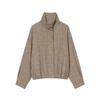 Autumn New European & American Style Herringbone Twill Jacket Coat with Skirt Pants