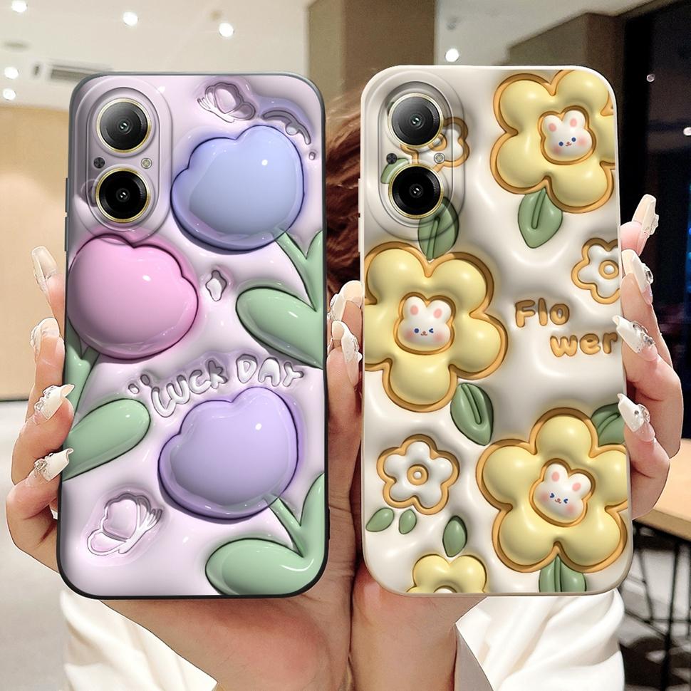 For Realme C67 4G Casing Popular Painted Cover Soft Silicone Phone Case For Realme 12 Lite 12Lite C 67 C67 4G RMX3890 Back Cover