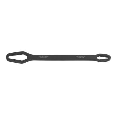 Chave de Boca Multifuncional de Duas Pontas 8mm‑22mm Cabeça Dupla Auto Apertante para Reparo de Carro Preta