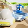 Kids Dinosaur Bumper Car Toy Collision Deformation Inertia Drive Dino Egg Flying Saucer Toddlers Boys Girls Educational Transformable Cartoon