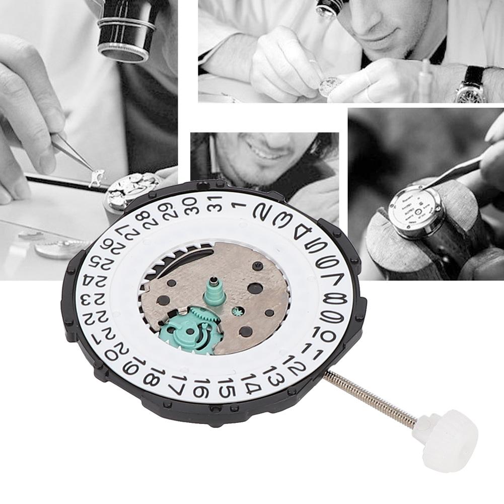 SL28 Three Hands Quartz Movement Date Watch Wristwatch Repair Accessory (Single Calendar)