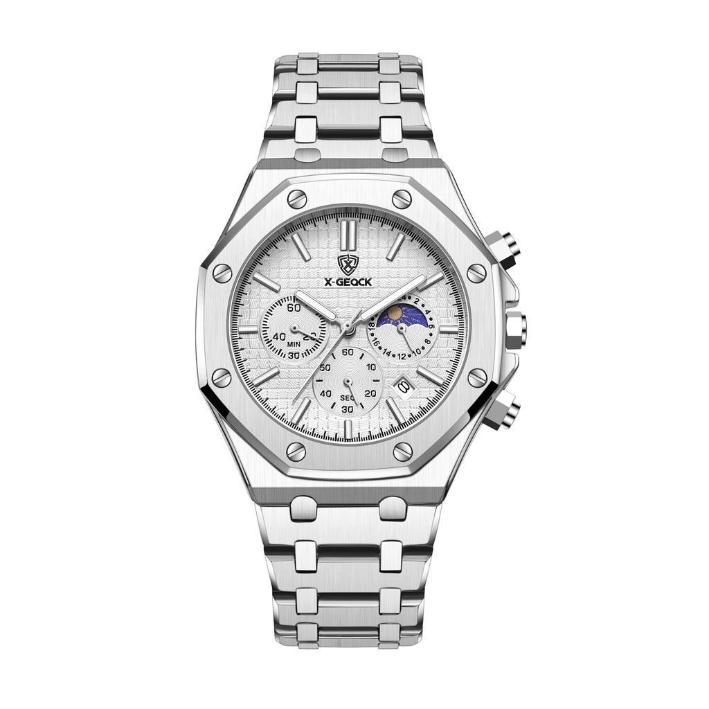 Watch Men'S Three Eyes Six Needles Multifunctional Steel Belt Multifunctional Men'S Watch Watch