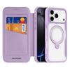 Dux Ducis for Iphone 18 17 Air 16 Pro Max Plus 17e Case Magsafe Wireless Charging Rotating Metal Magnetic Stand Pu Leather Cover