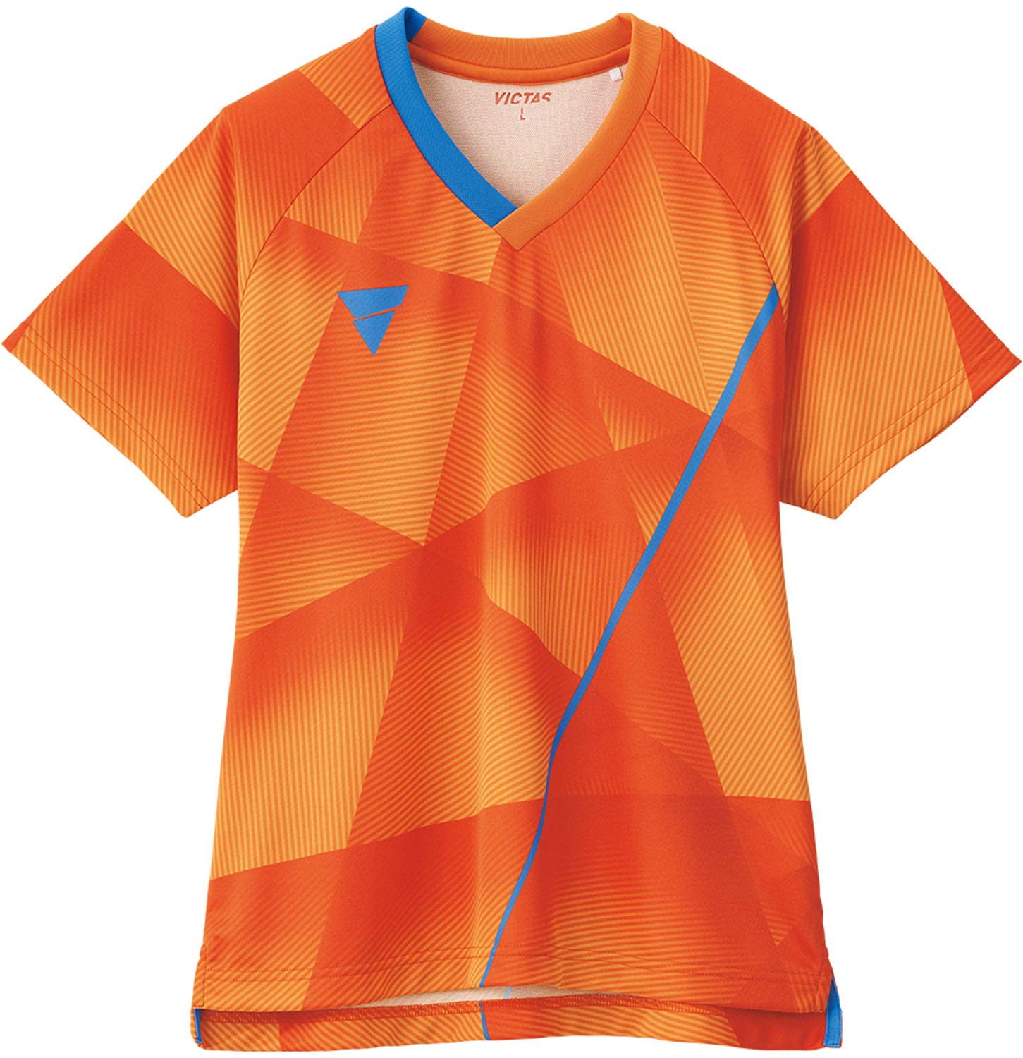

VICTAS Table Tennis Game Shirt Official Match Orange Size 031485 V-LGS201 Women s, Wear, (0080), 2XS,