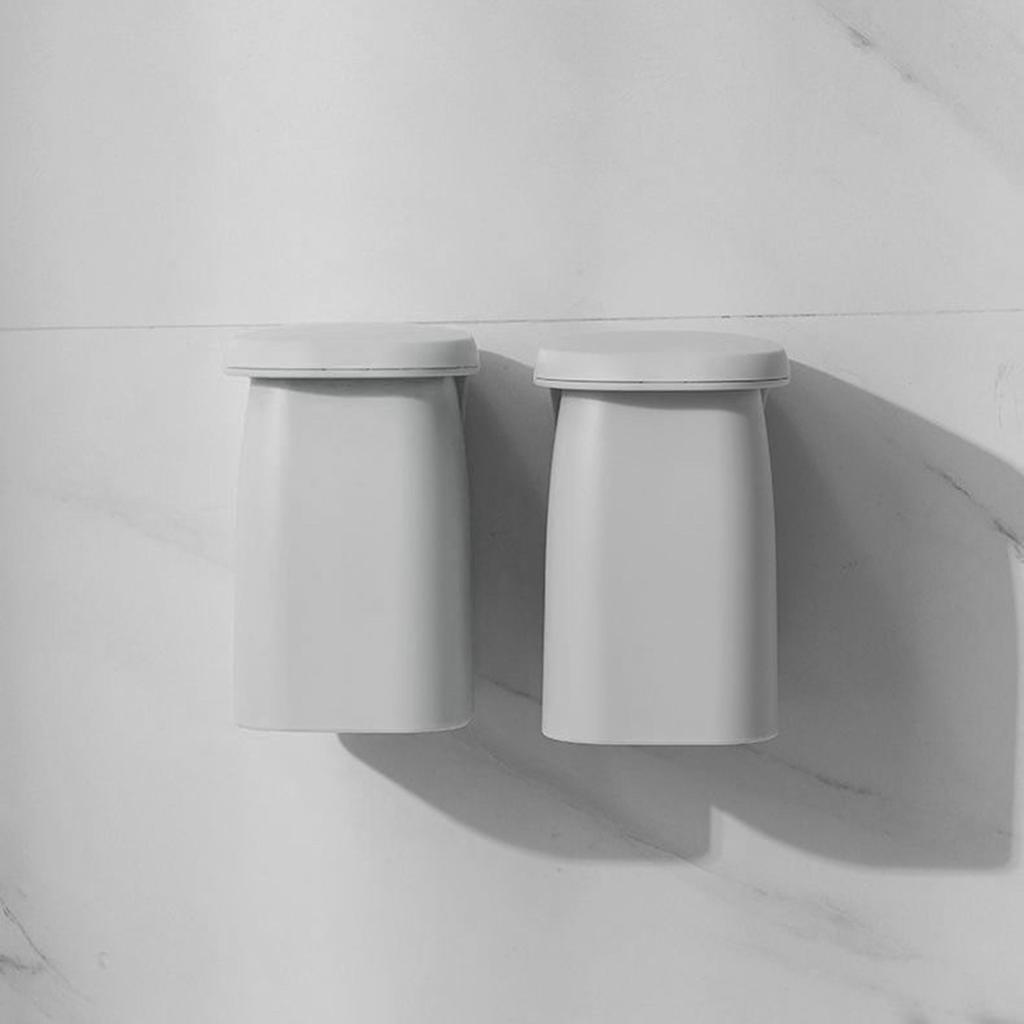 1pc Wall Mounted Toothbrush and Toothpaste Organizer - Electric Toothbrush Holder Space Saving Design - Intelligent Cleaning