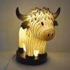 Cattle Shaped Animal Table Lamp Resin Calf Led Lamp Bedside Desk Night Light  for Living Room