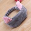 2021 Soft Velvet Spa Headband Korean Skincare Cat Ear Face Wash Headbands for Makeup Shower Bath
