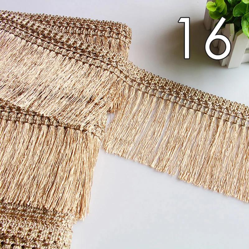 

11.55M 12CM Width Curtain Tassel Braided Lace Trim Sewing Ribbon Fringe DIY Ethnic Latin Dress Stage Garment Curtain Accessories 11.55M