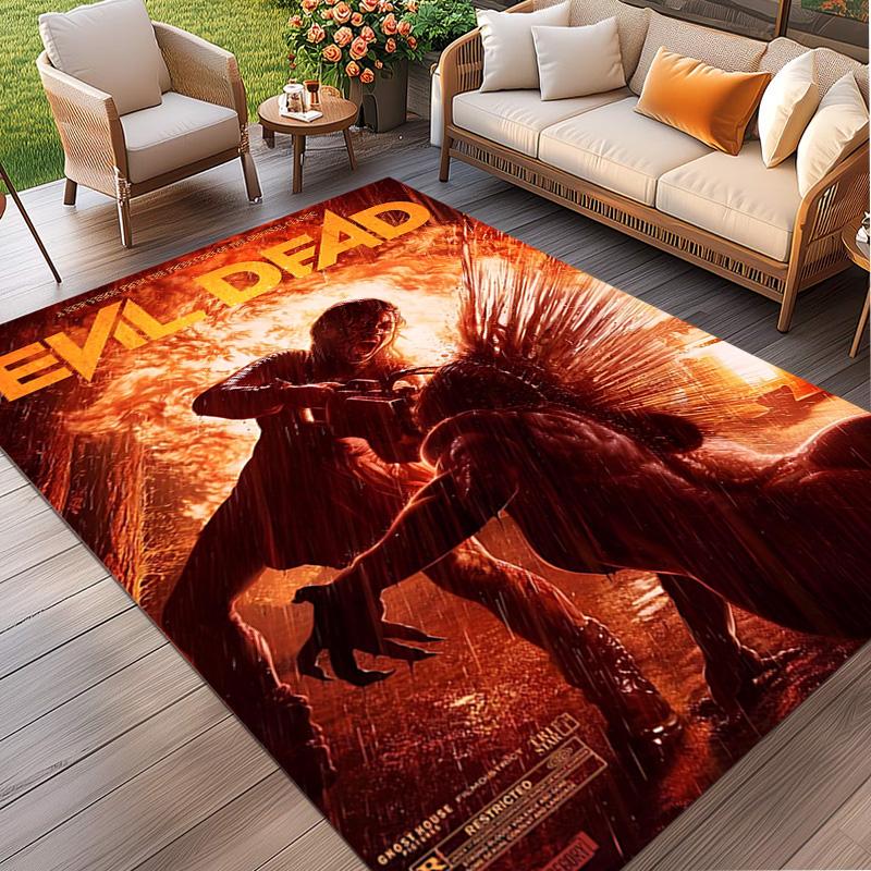 The Evil Dead Print Rug, Washable Floor Carpet, For Entryway Dorm Laundry Room Office Study, Home Decor Birthday Christmas Gift