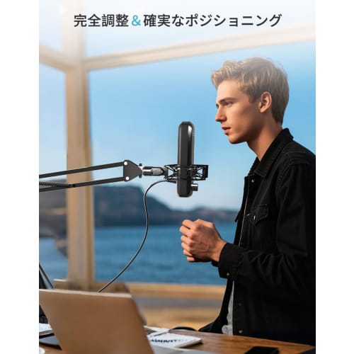 Etour Elgato Wave:3/1 Compatible Microphone Shock Mount with Pop Filter, Anti-Vibration, Compatible 1/4" & 3/8" Screw Adapters, 2-Year Manufacturer's