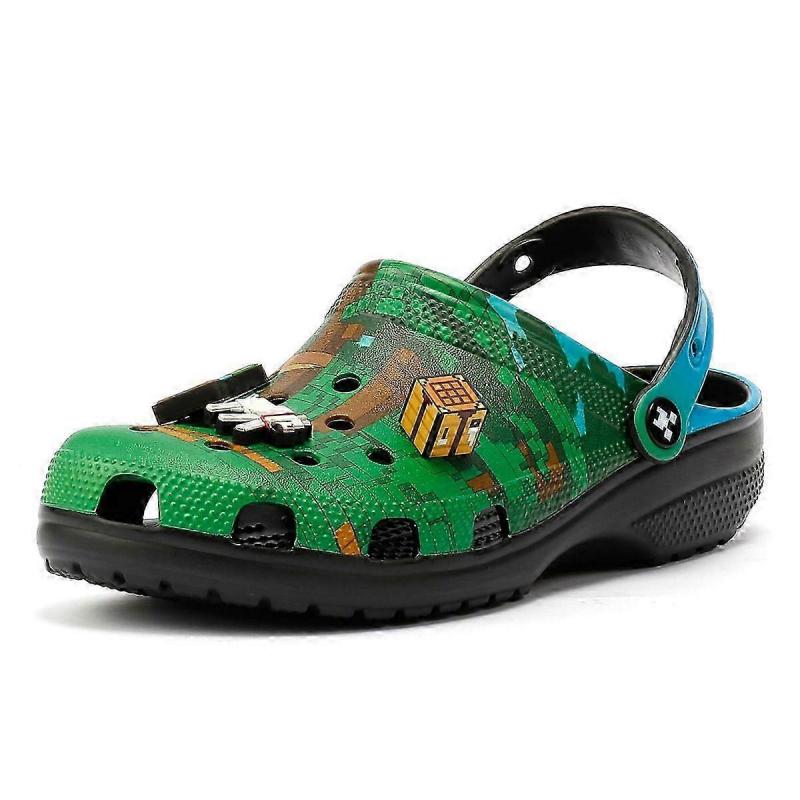 Classic Multi-purpose Clogs with Perforated Design, Soft-soled Toe-Covered Sandals