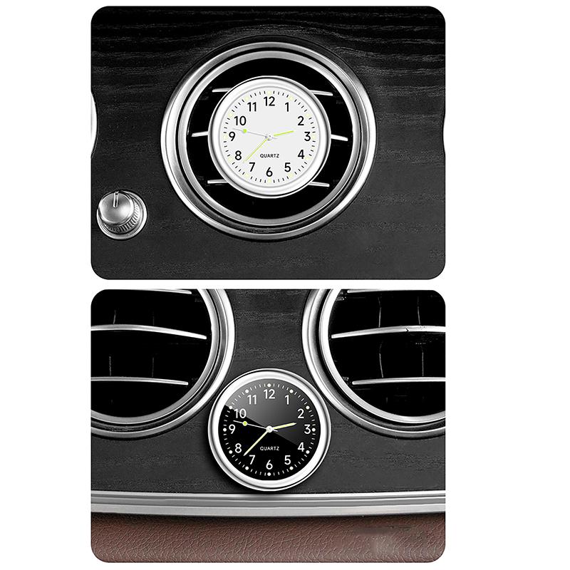 Automobile Air Outlet Dashboard Clock Stick-On Electronic Noctilucent Decoration Auto Ornament Car Accessories For Car