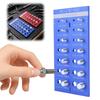 28Pcs Dual-Panel Aluminum Gauge Includes 14 Imperial and 14 Metric Threads for Screw Nut Bolt Size Finder Classification