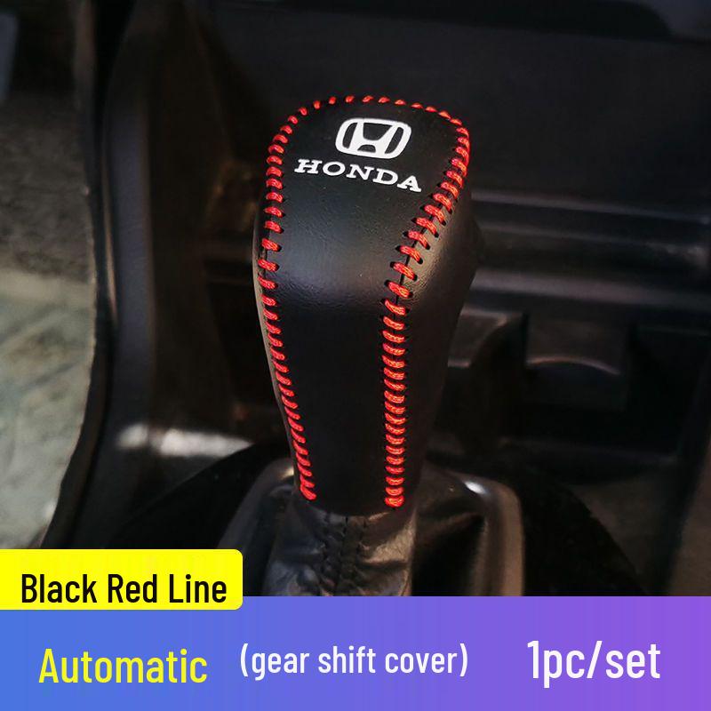 Honda CR-V 2007-2024 Schaltknaufabdeckung, Leder-Schaltstockschutz, Nappa Modifizierte Dekoration