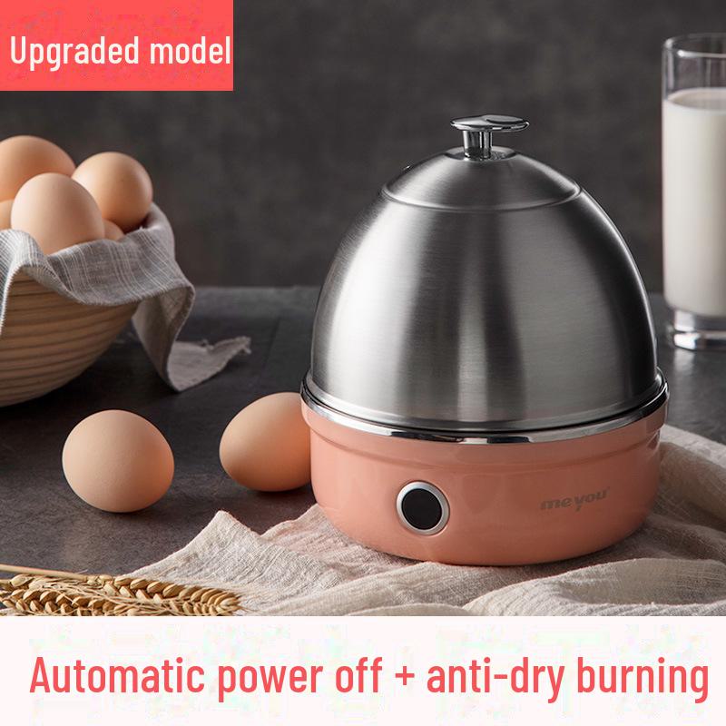 

Многофункциональная яйцеварка и пароварка Mingyou из нержавеющей стали 304 с функцией автоматического отключения. розовый