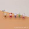 Simulation Sundae Ice Cream Milk Tea Drink Food Game Mini Ornament Jewelry Mobile Phone Case Diy Accessories Toy