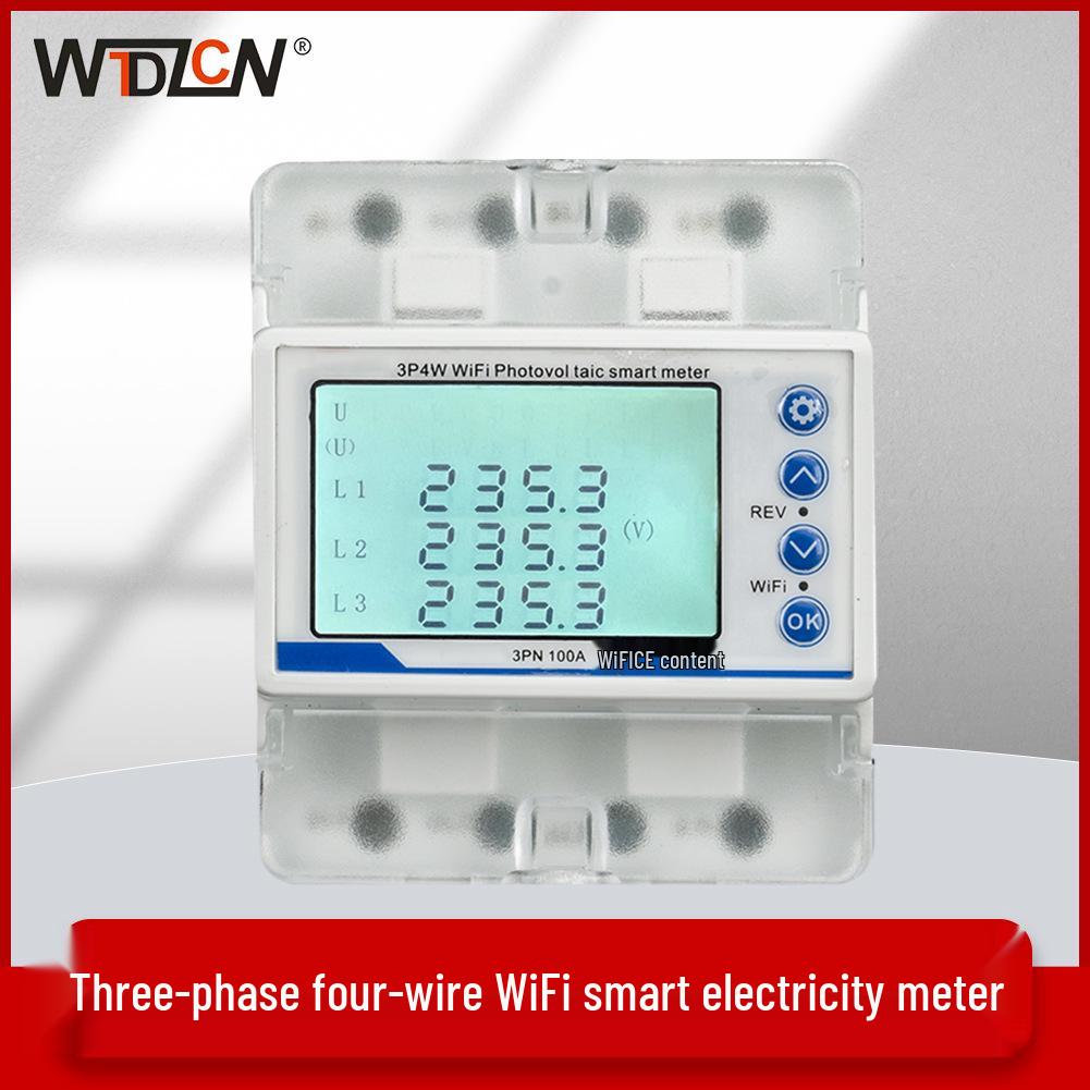 Three-Phase Smart Circuit Breaker with WiFi, Bidirectional Energy Meter, Current & Voltage Imbalance, Overcurrent Protection