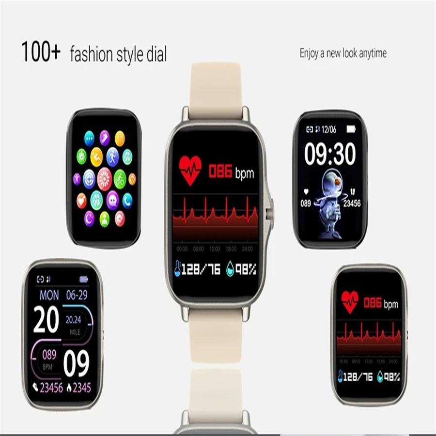 Orologio Intelligente Multi-Funzione Messaggio Riproduzione Musicale Quadrante Chiamata Touch Screen Smartwatch Per Donne Uomini Orologi Sportivi Per Android IOS