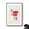 Nordic Minimalist Coffee Shop Wall Art: Modern Canvas with Inner Frame