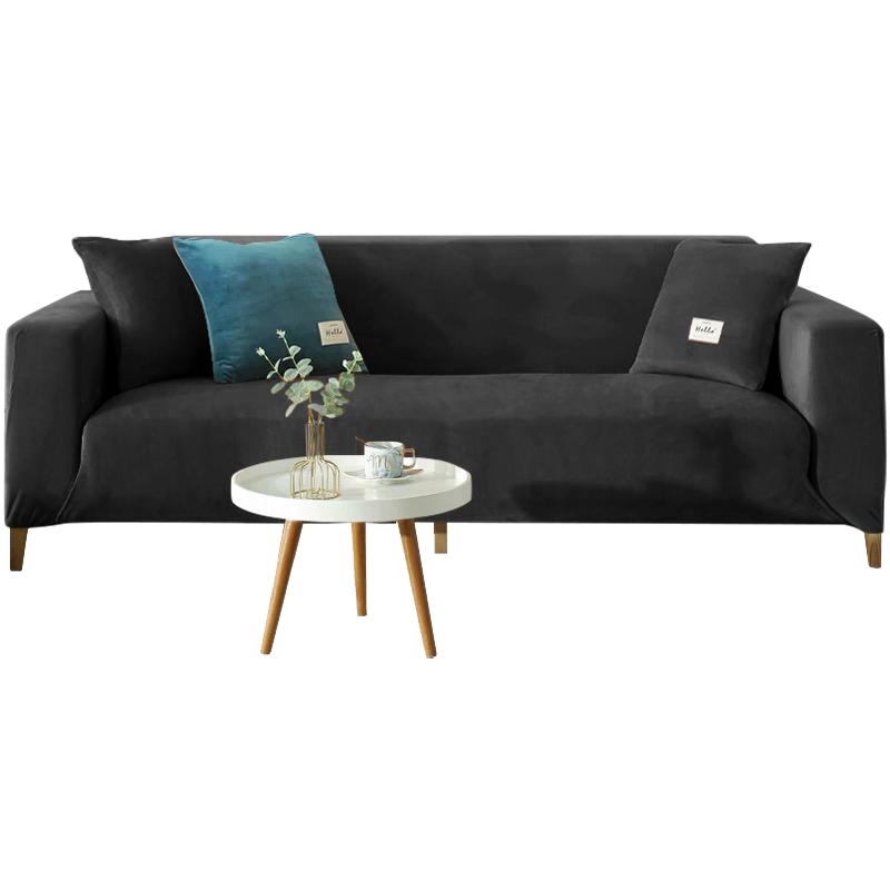 1pc Velvet Sofa Cover Winter Warmth Sofa Protection Cover Elastic Fabric Anti-slip Sofa Slipcover Pet Scratch Sofa Cushion Cover