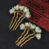Cheongsam For Girls Hanfu Disk Hair U Shaped Hairpin Flowers Hair Stick Hair Accessories Hair Fork