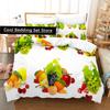 2014 Cartoon Erdbeere Gemüse und Obst Bettwäsche Set Einzel Twin Voll Königin King Size Bett Set Teenager Schlafzimmer Bettbezug S