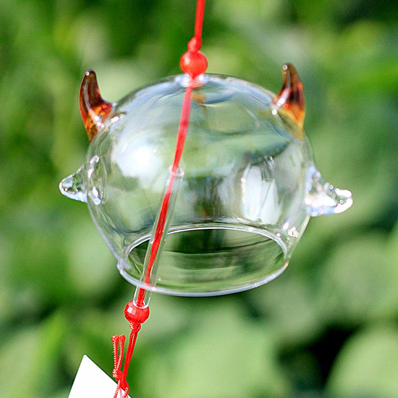 Hand-Painted Glass Wind Chimes for Student DIY Projects and Outdoor Decor