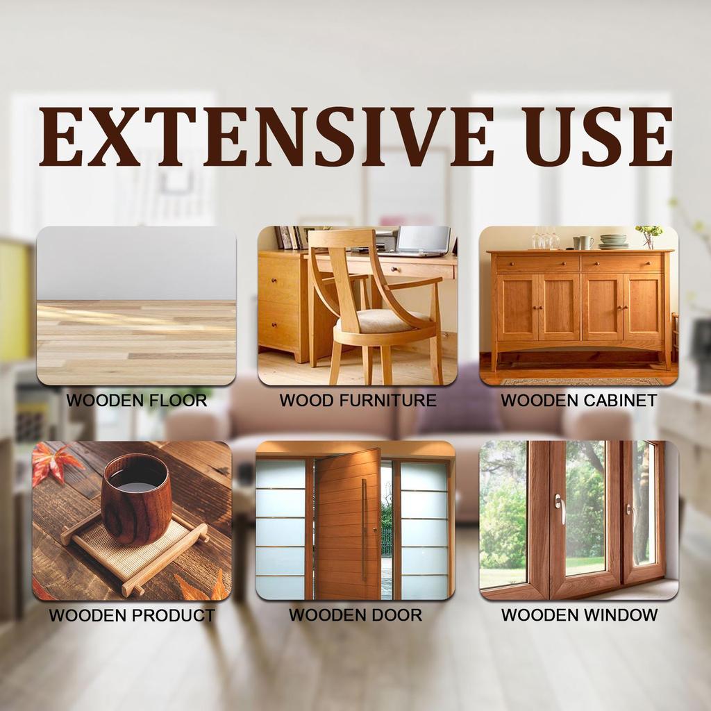 Jue-fish Möbelpoliturwachs 1 Set - Massivholzboden polieren, Fleckenentfernung, Pflege und Wartung, Mahagoni Möbelpoliturwachs