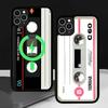 Magnetic Radio Tape Cassette For Magsafe Magnetic Wireless For IPhone 17 Pro Max 15 Plus 14 13 12 11 16 Pro Phone Case