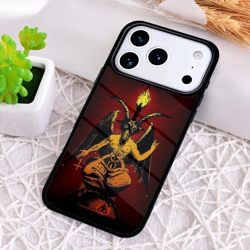 Devil Satan Phone Case for iPhone 17 Air 16 15 11 12 14 13 Pro Max Shockproof Cover