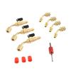 Manual Shutoff Valves Kits for Air Condition HVAC Charging Hoses Brass Constructions Maintenance Fit for R134a R22 R410a