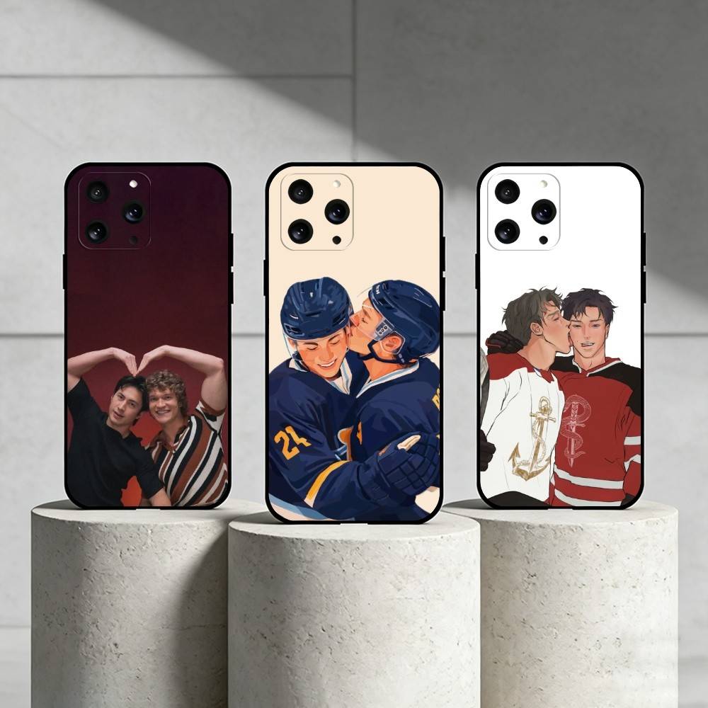 H-Heated Rivalry Ice Hockey Phone Case Silicone Black Soft For IPhone 17,16,15,14,13,12,11,SE,Plus Pro Max