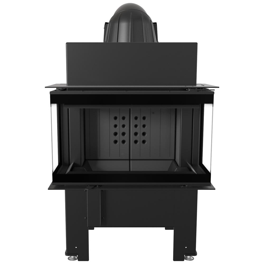 Steel fireplace KRATKI NBC 680/280 7 kW Ø 160 black thermotec