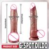 Realistic Dildo Vibration For Female Masturbation Big Penis Penetration Anal Plug With Heating Telescopic Sex Toys for Women/Men