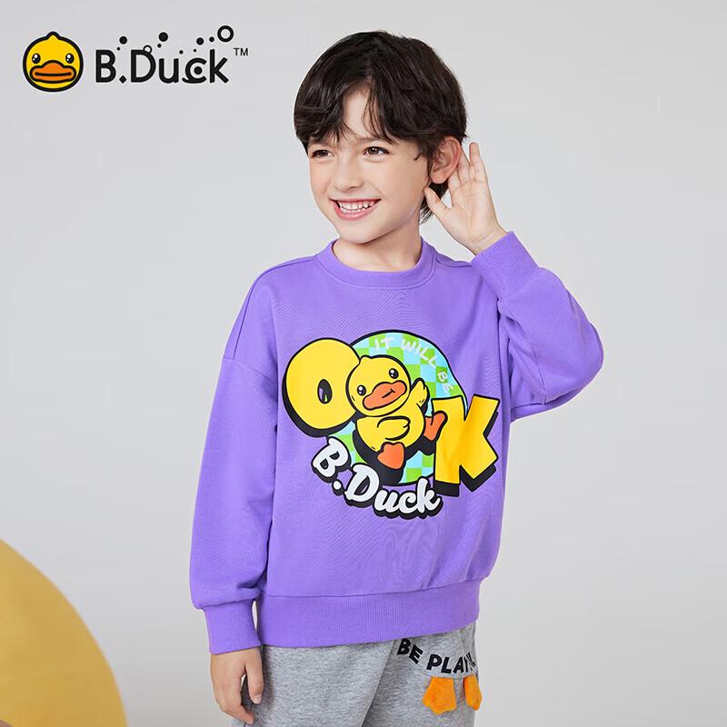 Детская толстовка с круглым вырезом и мультяшным принтом B.Duck 120CM