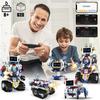 5 in 1 STEM Robot Building Toys Kit, 620Pcs DIY,APP & Remote Control Screen, Eye Coding Rechargeable, Warriors, Birthday Gifts