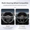 Suitable for Volkswagen Breathable Hole Leather Steering Wheel Cover Segmented Quick Release Design Non-Slip Durable Polo Golf 6 up Gol Scirocco 